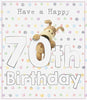 Cute Boofle 70th Happy Birthday 'Enjoy the Most' Card