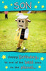 Hanson White Son Birthday Card Little Boy Dressed Up As Robot