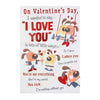 One I Love Valentine's Day Card 'Pop Up' Large