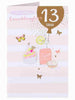 13th Today Sweet Treats Granddaughter Birthday Card