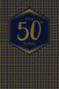 Fiftieth Men's 50th Birthday Card with Gold Foil