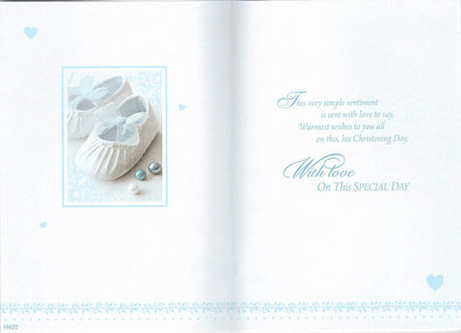 Celebrating Your Son's Christening Day Greeting Card