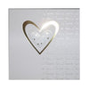 Pack of 5 Luxury White Wedding Gift Thank You Cards with Gold Heart
