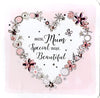 Amazing Mum Handmade Crystals & Glitter Luxury Mother's Day Large Card
