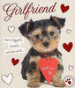 Girlfriend Cute Puppy Dog Valentine's Day Greeting Card Studio Pets Card