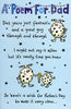 Poem For Dad Blue Cute Best Dad of The Year Father's Day Card