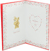 Boofle Girlfriend Valentine's Day Card with Silver Bow