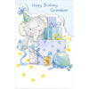 For Grandson Elliot And Buttons Die Cut Birthday Card