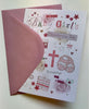 On Your Baby Girls Christening Day Congratulation Card