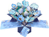 Blue Floral Sympathy Pop Up Greeting Card