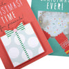 Handmade Christmas Boxed Cards "Glitter Shaker" 10 Cards, 2 Designs