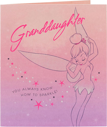 Granddaughter Disney Tinkerbell Birthday Card