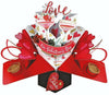 Valentines Day Pop Up Card with Champagne Glasses Valentine's