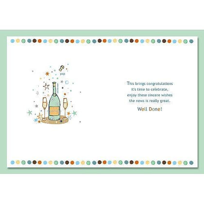 Champagne Design Congratulations Card