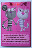 For My Girlfriend Couple Cats Valentine's Card