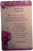 Sentimental Keepsake Wallet / Purse Card - Just to Say Thank You