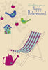 " Happy Retirement " Quality Embossed Greeting Card