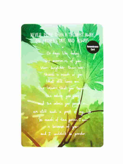 Fathers Day Memories Remembrance Greeting Card