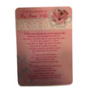 Loving Memory of My Dear Wife Graveside Memorial Card
