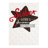 Christmas Card To Sister 'Glittery & Glamorous'