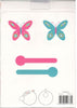 Pretty Butterfly ' Wrapping Paper Set 2 X Sheets Gift Wrap & 2 X Tags