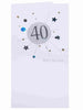 Glitter diamante and sequins Embellished 40th Birthday Card {DC}