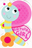 Birthday Girl Colourful Juvenile Design Card