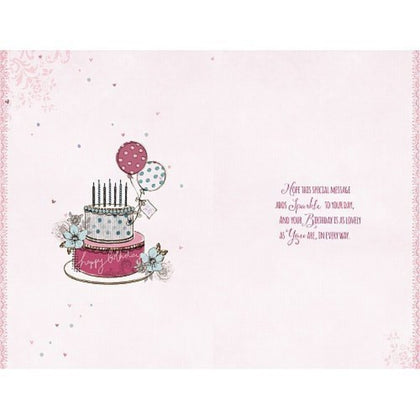 Especially For You Cake Candles And Balloons Design Birthday Card