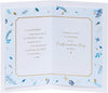 Blue Leaf Design Confirmation Card for Grandson