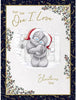 Bear Being Lifted One I Love Large Christmas Card