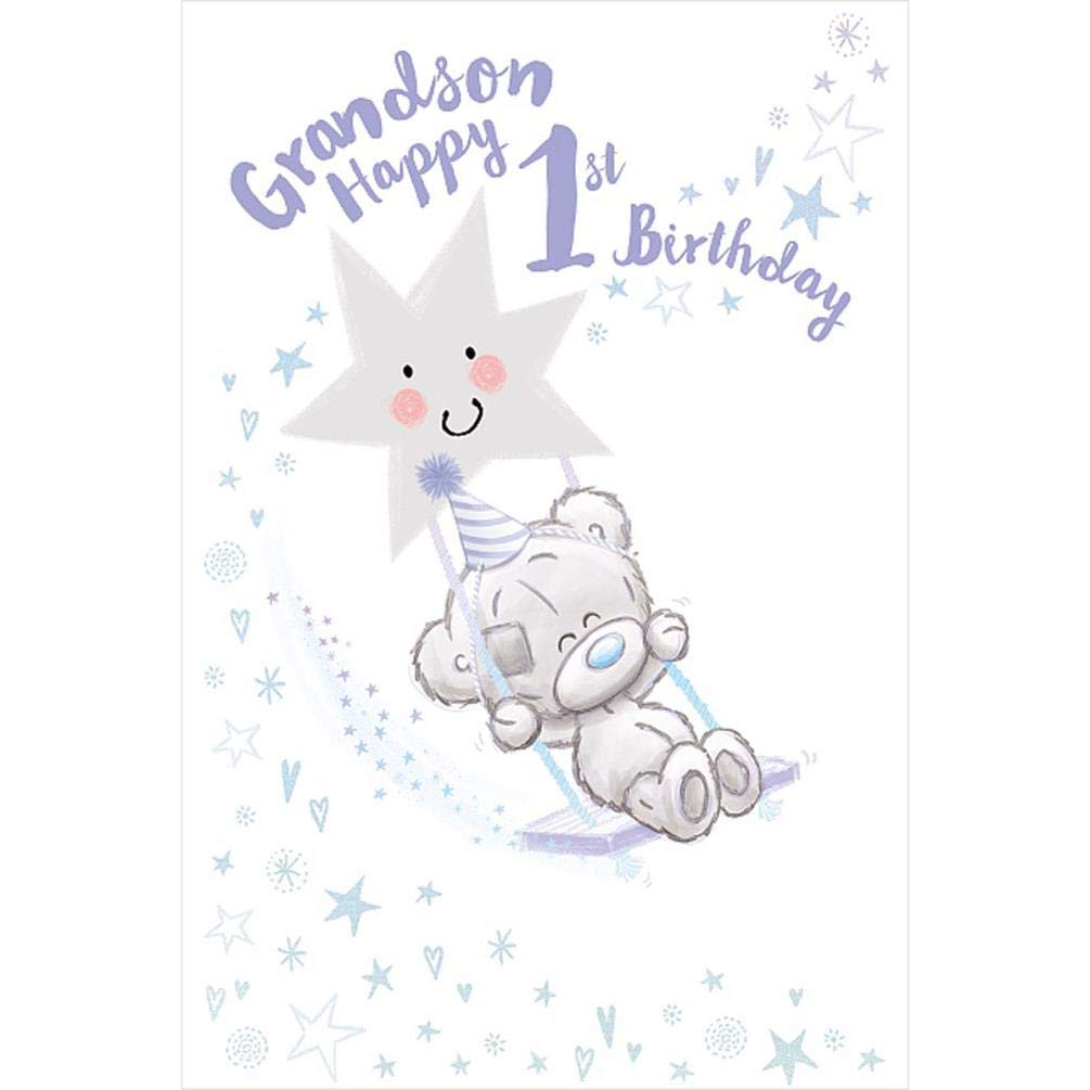 Grandson 1st Birthday Tiny Tatty Teddy Birthday Card Collect Cards
