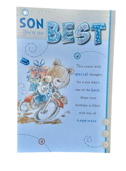 Son You're The Best Sentimental Birthday Card 