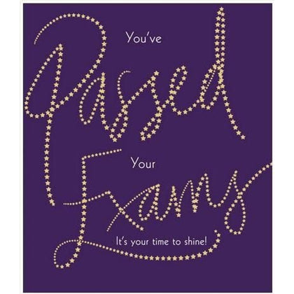 Passed Exams Congratulations Greeting Card Time To Shine