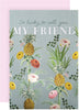 Vintage Style Botanical Design Friend Birthday Card