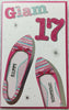 17th Birthday Girl Card Glam 17 Teenager Shoes