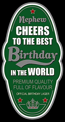 Cheers To The Best Nephew Birthday Card