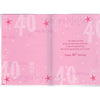 Happy 40th Birthday Nice Verse Foil Card