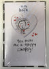 Wife You Make Me A Happy Chappy 3D Valentine's Day Card
