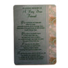 Loving Memory of A Very Dear Friend Graveside Memorial Card