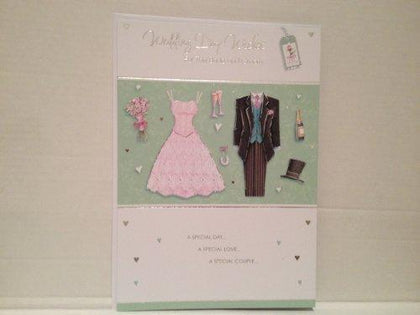 Wedding Day Wishes For The Bride and Groom Wedding Card