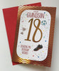 18th Today Sending Wishes Grandson Birthday Card