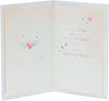 Metallic Foil Finish with a Bow Design 50th Birthday Card