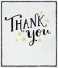 Gold Stars Thank You Card