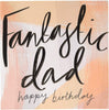 Contemporary Embossed Text Design Dad Birthday Card
