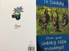 Funny from Little Monkeys Daddy Happy Father's Day Humour Greeting Cards All of Us