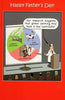 Global Warming Dad Emissions Father's Day Card Traces Of Nuts Funny Cards