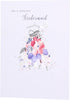 For A Gorgeous Bridesmaid Contemporary Thank You Wedding Card