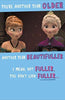 Frozen Anna Elsa You're Another Year Older Birthday Disney Card