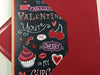 To My Fabulous Valentine Day Black & Red Open Greeting Card