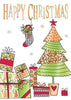 Happy Christmas Quality Embossed Christmas Stunning Card Second Nature